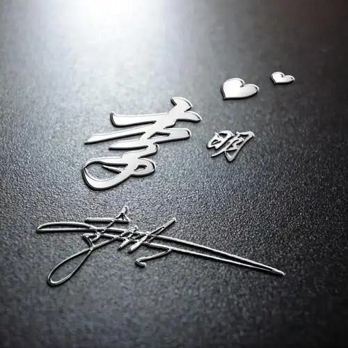 用你的名字做微信头像,3d高端简约艺术签名头像,你留名我设计!