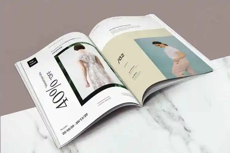 时装杂志书籍效果图样机magazinebookmockup