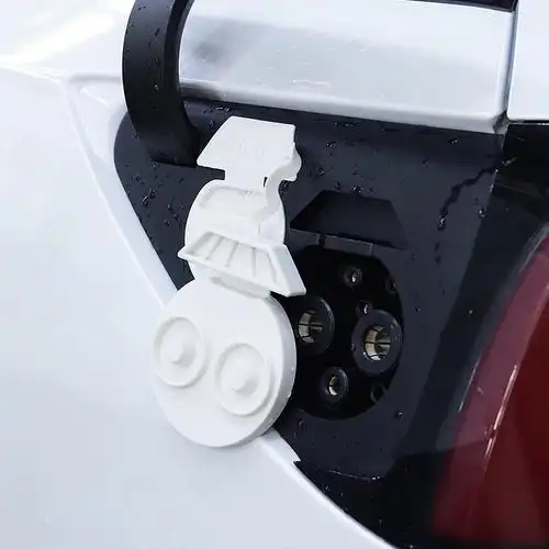 适用于tesla特斯拉model3充电口防水盖防尘罩分体保护盖汽车配件