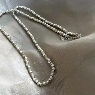 u碎银子项链2021年新款潮网红不掉色女轻奢设计感小众通勤刻字1碎55cm