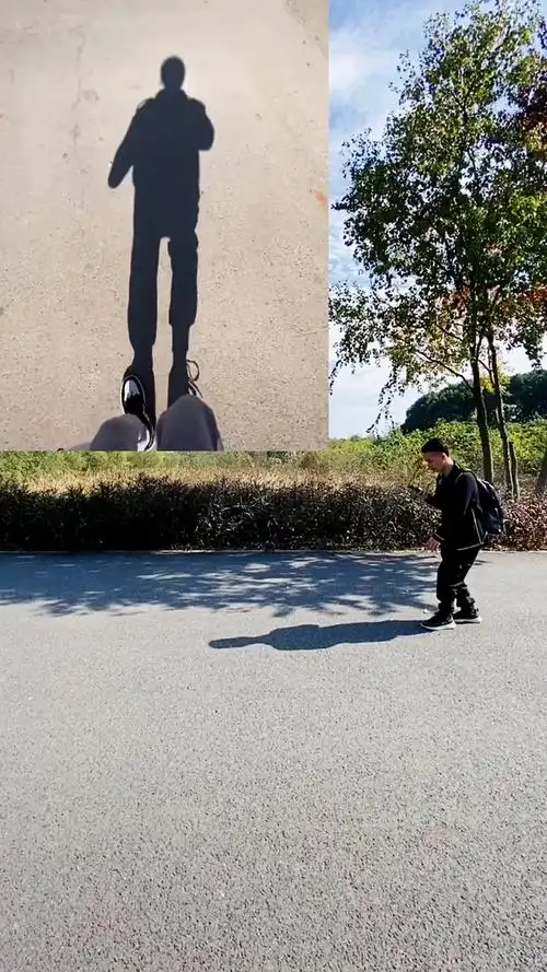 难过了就蹲下来摸摸自己的影子