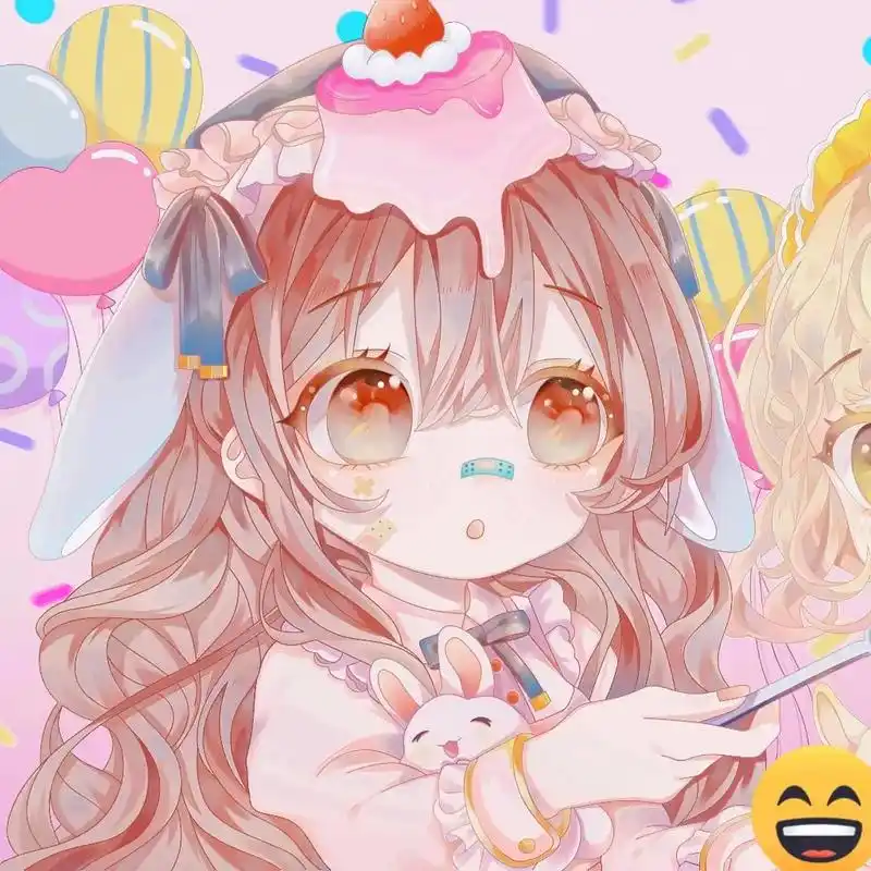 可爱头像女卡通呆萌  - 小玥玥呀 - 抖音