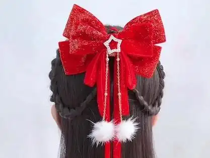 大家学会了吗#儿童编发 #扎发教程 #新年发型 #公主披肩发 #古风发型