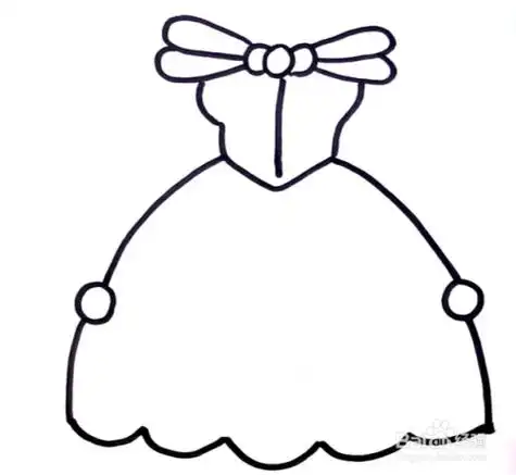 儿童简笔画简笔画大全公主裙怎么画 漂亮裙子的画法简笔画图片公主裙