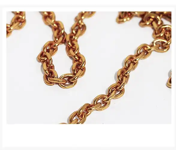 古金色包包链条o型链子细链小包链0.7厘米宽度包包配件金属包带