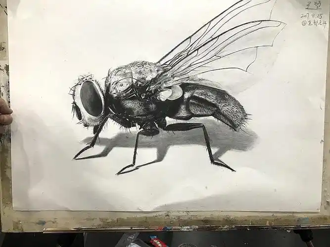 苍蝇精微素描