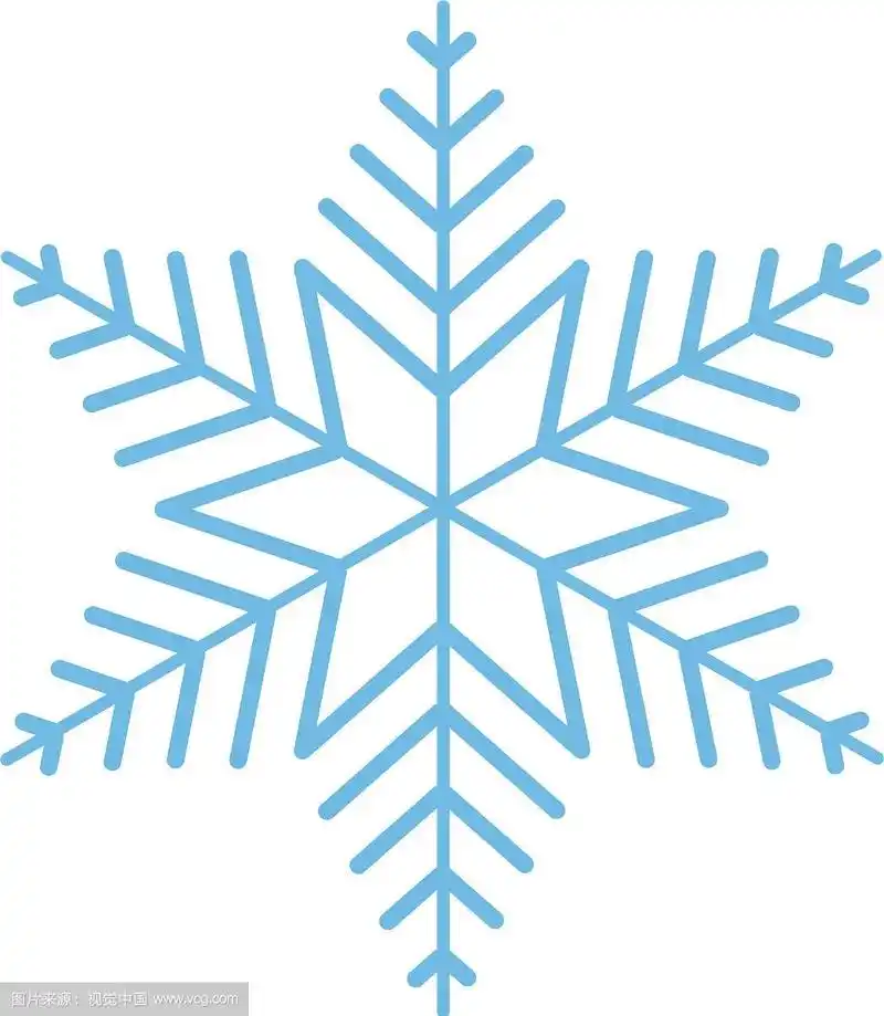 卡通可爱的雪花