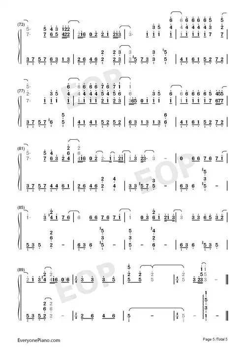 我爱他钢琴简谱-丁当演唱-看谱啦