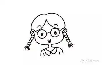 自画像简笔画女生自画像简笔画女生马尾