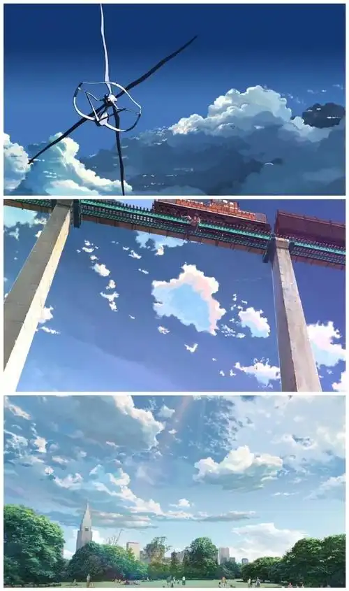 新海诚笔下的天空,纯净美好