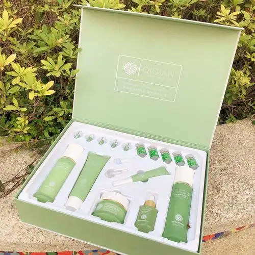 琪倩复活草套盒16件紫苏套装补水保湿修护面部护理美容院护肤厂家