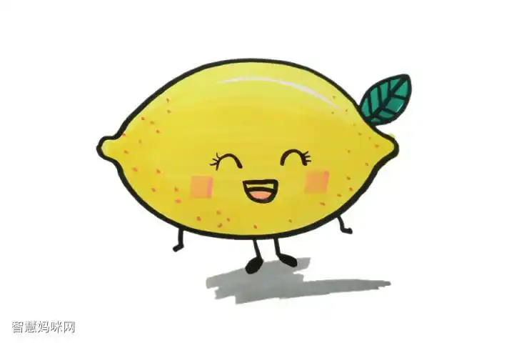 多种可爱的卡通水果简笔画图片-图7