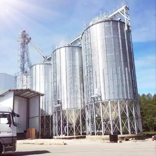 500吨稻谷粮仓 大型玉米筒仓 全自动钢板仓