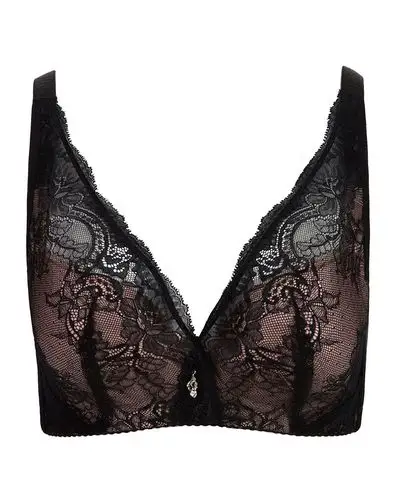 古今蕾丝花边深v聚拢文胸