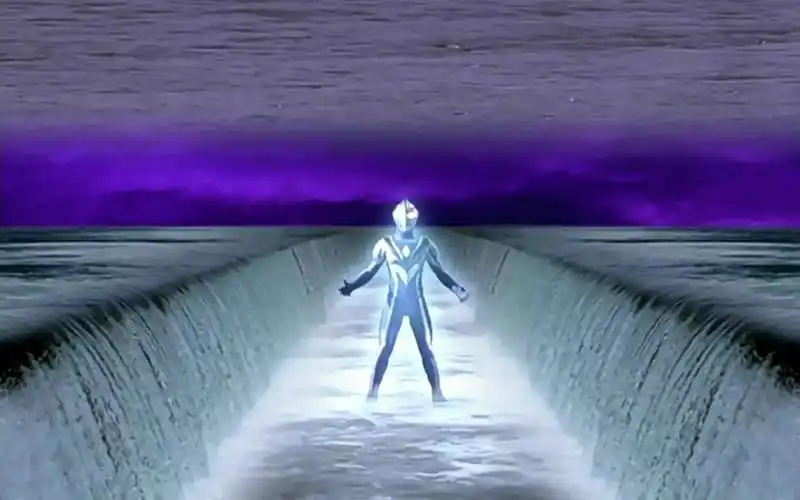 这一场景,很明显借鉴了圣经故事中的《摩西分海》.