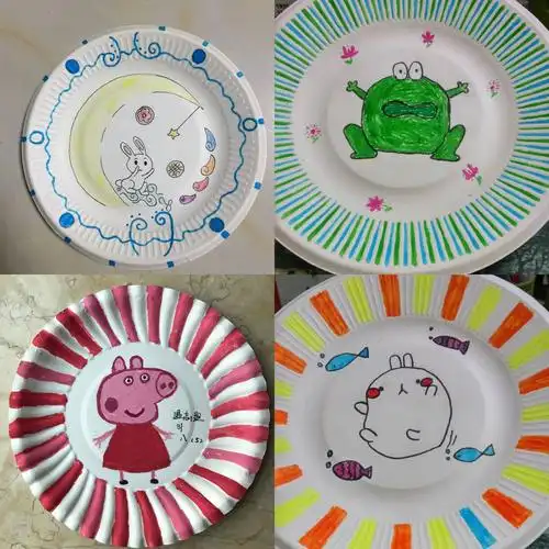 广二外初二(5)班"迎中秋,亲子圆盘绘制"活动