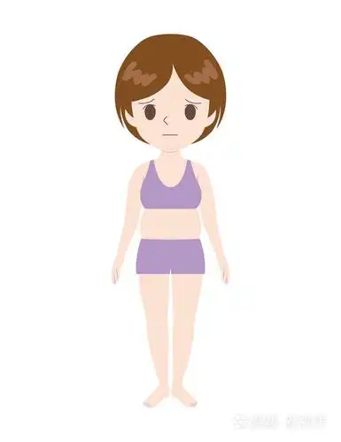 有复杂肥胖身体的女人.