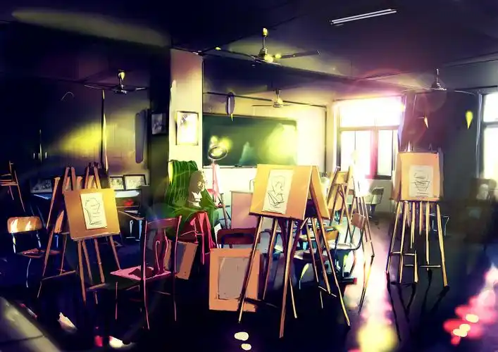 教室|插画|艺术插画|曦晨晨 - 原创作品 - 站酷 (zcool)