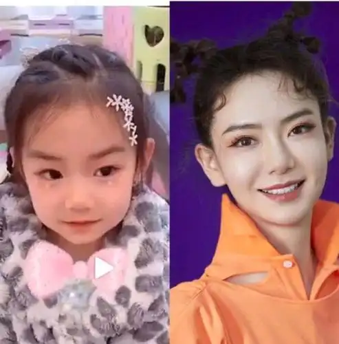 lucky和戚薇对比图