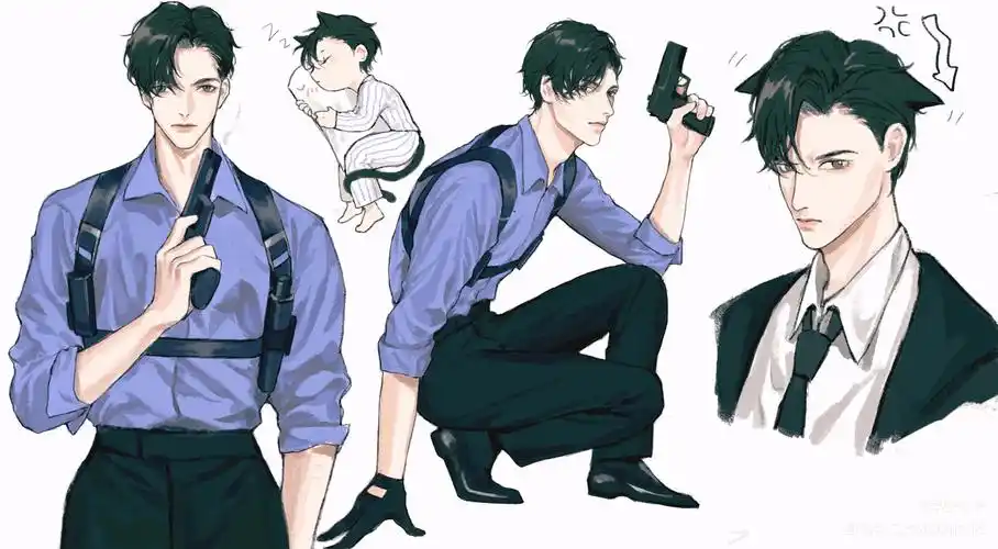 宫应弦_188男团宫应弦厚涂插画头像绘画作品