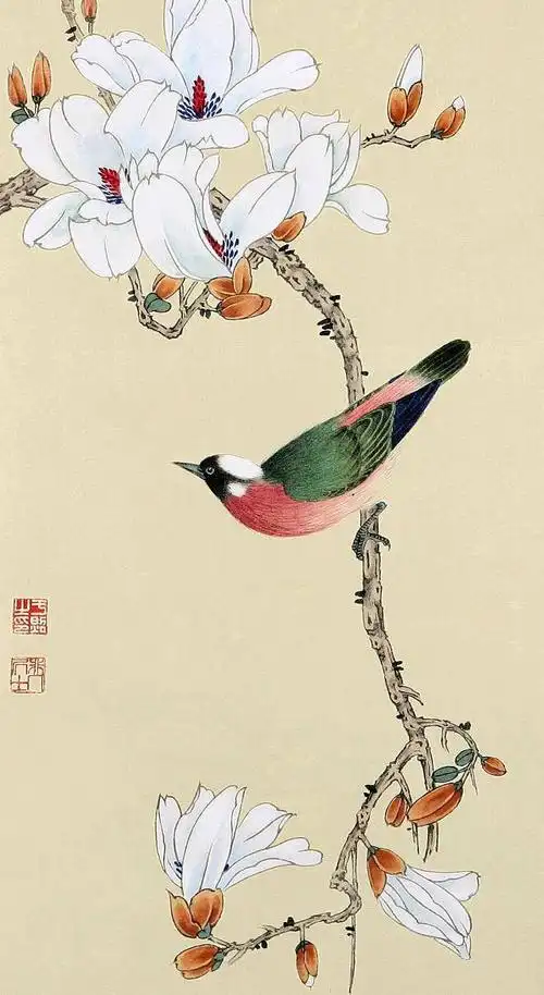 超美花鸟工笔画活灵活现