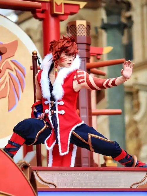 环球影城王者荣耀英雄巡游裴擒虎78