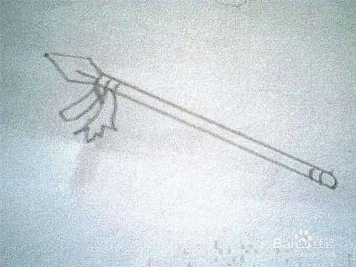 简笔画红缨枪