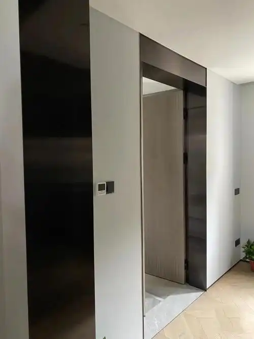 不锈钢包边门框门套窗户边框定制客厅垭口钛金条装饰阳台门洞套线 黑