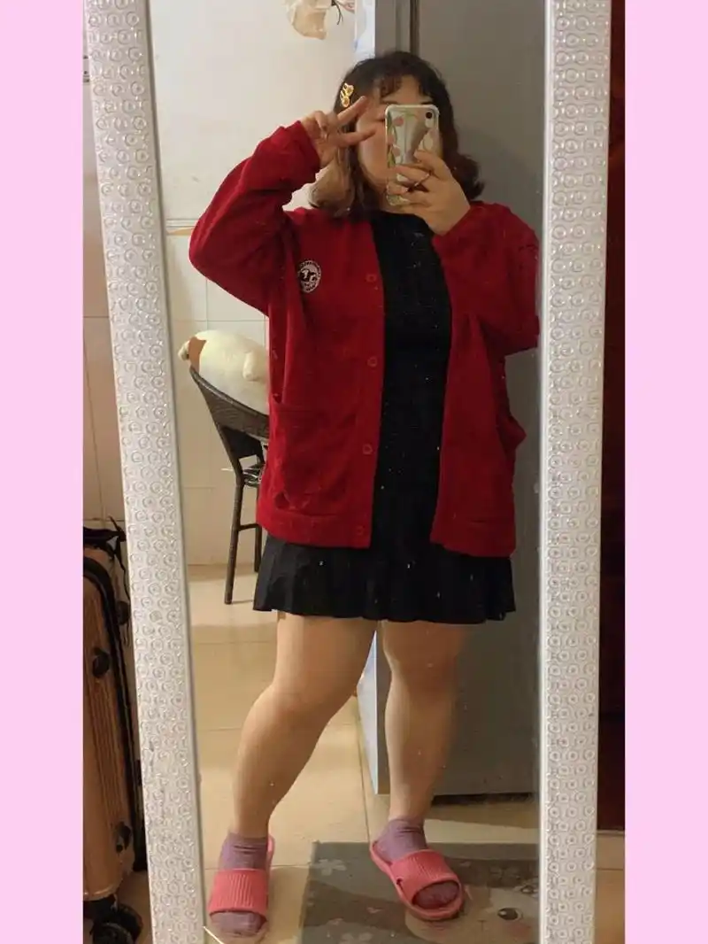身高150体重130,好适合学院风穿搭 #体重130斤# #身高150# 胖女生也