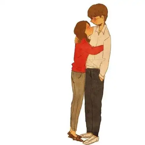 幸福暖心的卡通动漫情侣图片我们是彼此今生的挚爱