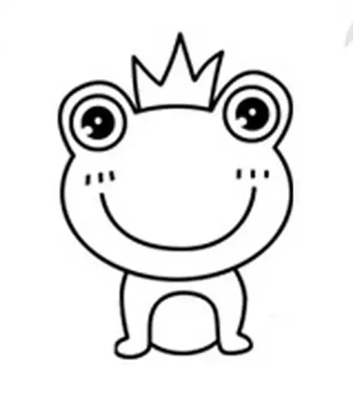 可爱青蛙头像简笔画