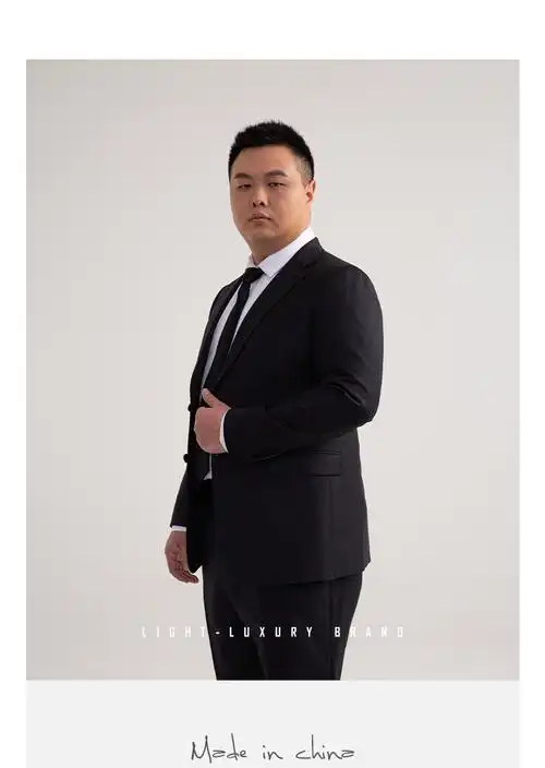 培罗蒙baromon大码胖子西服套装男商务正装肥佬加肥加大西装套装男