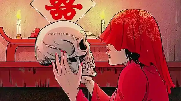 恐怖中国风动画冥婚结尾有些感人