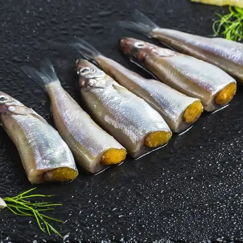 进口加拿大满籽多春鱼新鲜多春鱼带籽海鲜烧烤食材约1000g包邮