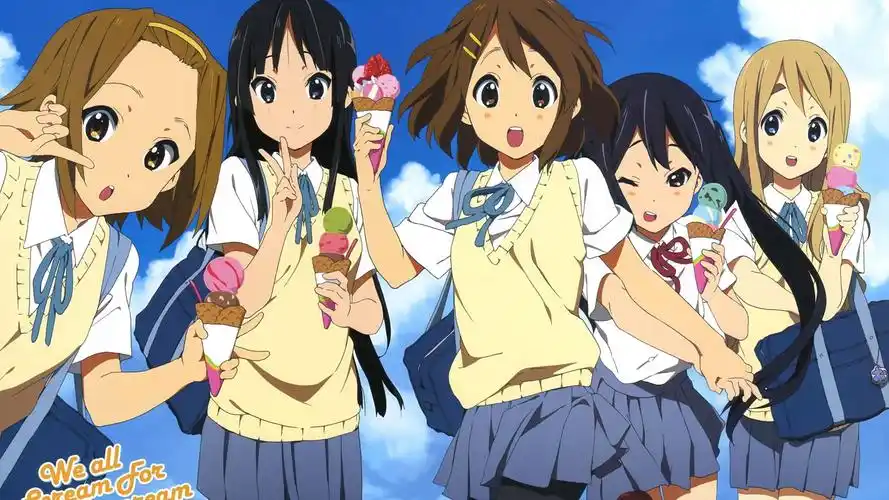 日漫《轻音少女》卡通美女图片桌面壁纸高清大图预览1920x1080_卡通