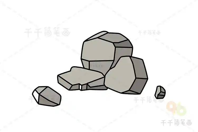 石头手账图片教程_手帐排版简笔画