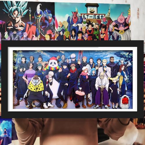 【升级新款】咒术回战立体画全家福海报挂画五条悟宿舍装饰虎杖悠仁