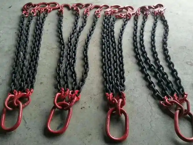 起重链条吊索具吊装工具铁链子扣勾工具吊具挂钩吊装130吨三吨1米4根