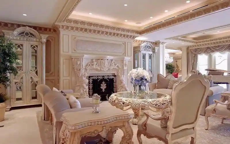 比弗利山庄￥2亿元法式宫廷风格奢华别墅,华丽考究的欧式装修
