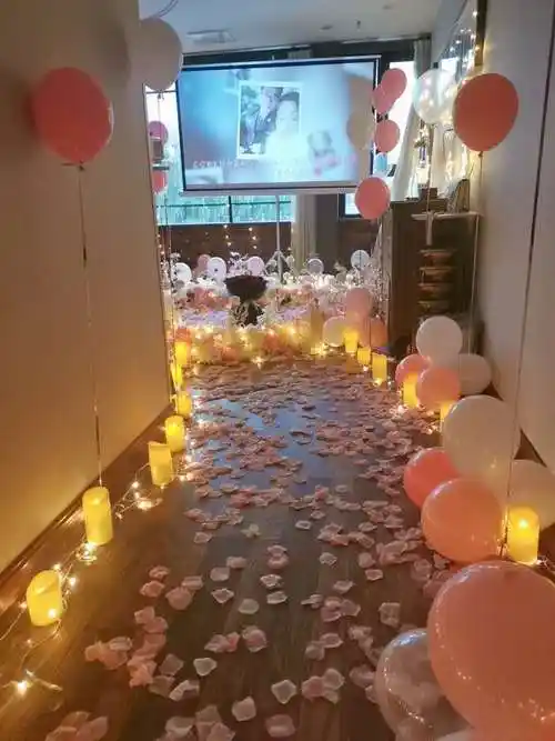 高雄酒吧简单生日party气球布置图片,高雄酒吧简单生日party气球布置