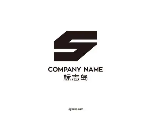 t英文字母抽象logo设计