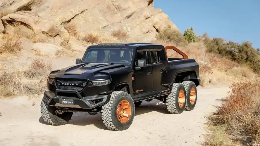 搭载1300马力v8的陆上巨无霸,雷兹瓦尼6x6越野车发布