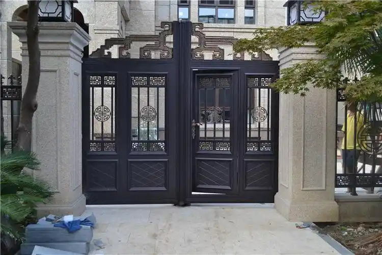 花园铸铝入户门 别墅庭院铝门厂家