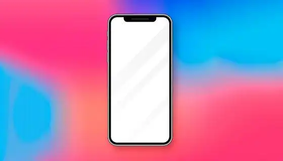 五种不同颜色的iphone12矢量素材aieps