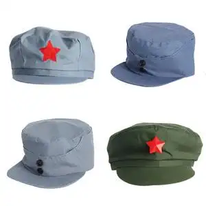红军帽儿童小孩成人大人65式军帽男老式退伍兵解放帽怀旧军演出帽