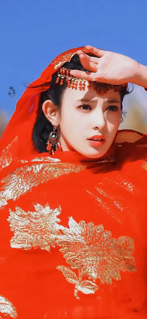 《东宫》|彭小苒·小枫·修图 壁纸 高清红衣服真的无论看多少眼都