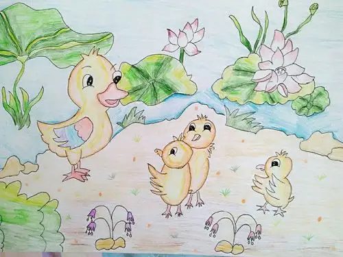 《鸭妈妈和鸭宝宝》