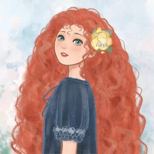 迪士尼公主插画头像