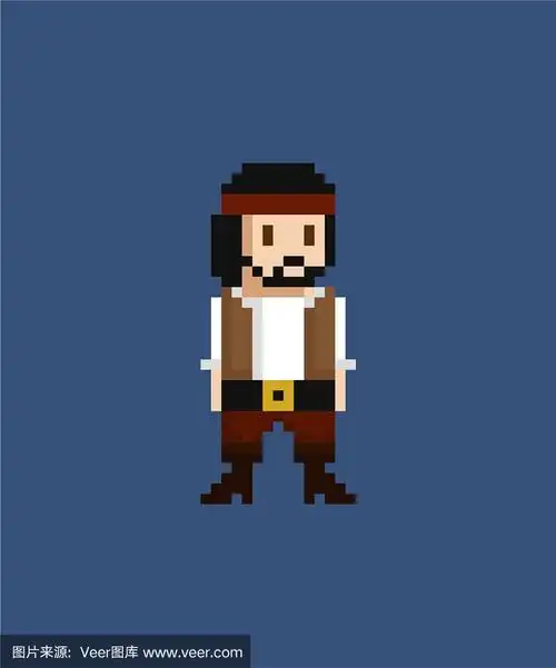 像素艺术- 8位海盗船员