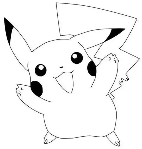 可爱的皮卡丘简笔画可爱 简笔画图片大全-蒲城教育文学网